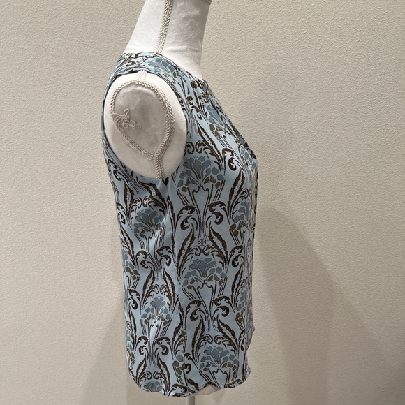 Tory Burch Print Silk Sleeveless Tank Top Size 2 EUC - Picture 3 of 11